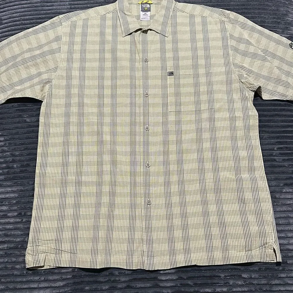 The North Face A5 Series Shirt Plaid Outdoor Cotton Men’s Size L